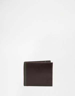 Кожаный бумажник Original Penguin. Цвет: коричневый