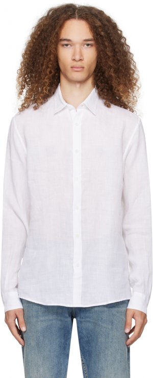 Белая рубашка на пуговицах , цвет White Sunspel