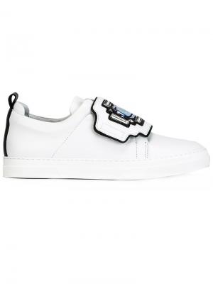 Thick velcro strap sneakers Pierre Hardy. Цвет: белый