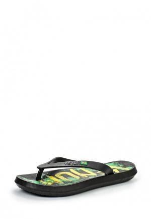 Сланцы Venum Brazilian Flag Sandals. Цвет: черный