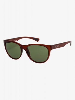 Женские солнцезащитные очки Gina Roxy. Цвет: brown/green
