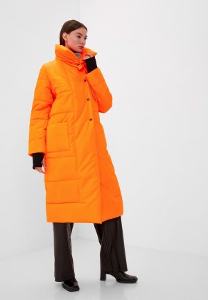 Куртка утепленная Malaeva. Цвет: оранжевый
