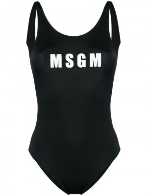 Слитный купальник с логотипом MSGM