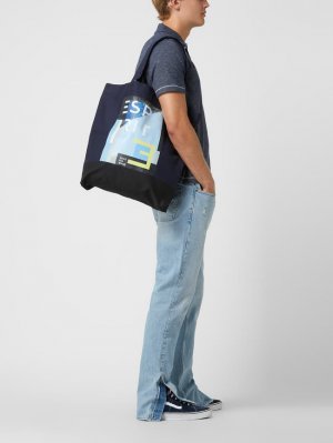 Хлопковая большая сумка , синий Esprit