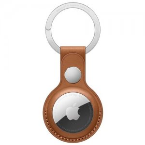 Airtag key ring leather brown Apple
