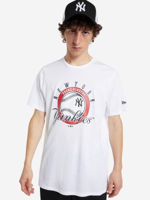 Футболка мужская MLB Baseball, Белый New Era. Цвет: белый
