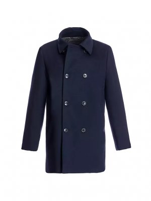 Шерстяное пальто на подкладке , синий Maximilian