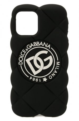 Чехол для iPhone 12 Pro Dolce & Gabbana. Цвет: чёрный