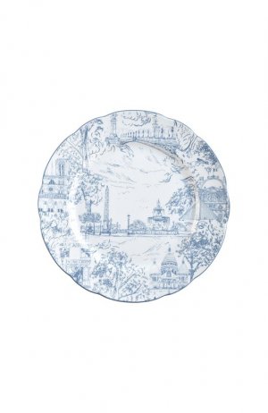 Тарелка обеденная Tout Paris Bernardaud. Цвет: синий