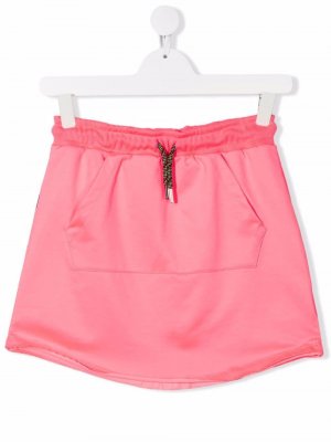 TEEN drawstring-waist pouch-pocket skirt Gaelle Paris Kids. Цвет: розовый