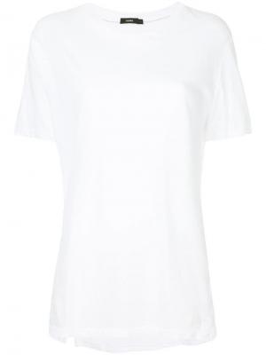 Классическая винтажная футболка Bassike. Цвет: белый