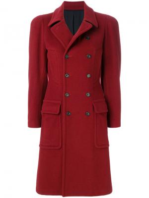 Двубортное пальто Jean Paul Gaultier Vintage. Цвет: красный