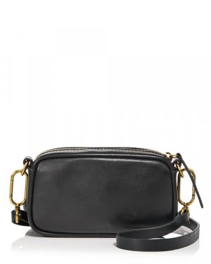 Мини-кожаная сумка через плечо Essentials Carabin , цвет Black Madewell