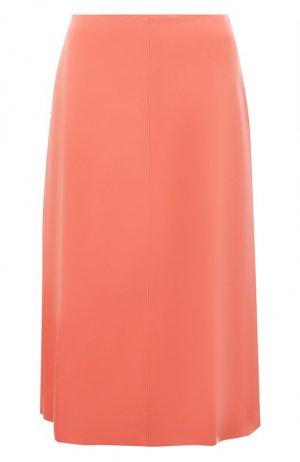 Кожаная юбка Noble&Brulee. Цвет: розовый