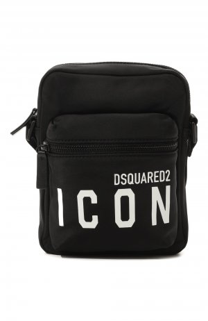 Текстильная сумка Icon Dsquared2. Цвет: чёрный
