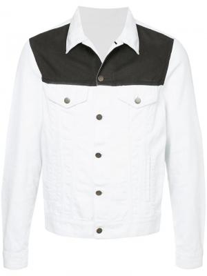 Джинсовая куртка дизайна колор-блок Ports V. Цвет: белый