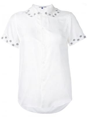 Блузка с цветочной отделкой Jupe By Jackie. Цвет: белый
