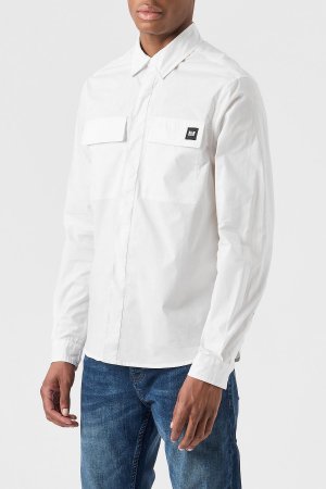 Белая рубашка Janeret с длинными рукавами и карманом , белый Weekend Offender