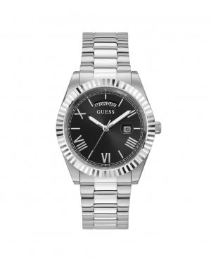 Мужские часы Connoisseur GW0265G1 со стальным и серебряным ремешком , серебро Guess