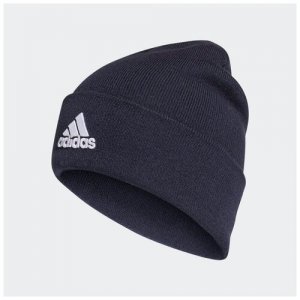 Шапка Adidas Logo Woolie FT8842, р-р XL, Темно-синий. Цвет: синий