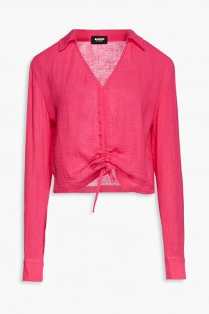 Платье-рубашка из органического хлопка и марли, ярко-розовый Monrow