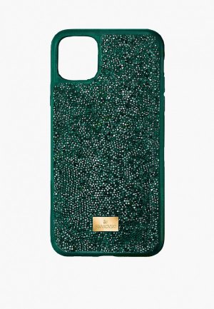 Чехол для iPhone Swarovski® 12 mini Glam Rock. Цвет: зеленый