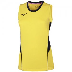 Футболка Authentic High-Kyu NS Shirt HIQ Женщины V2EA7201-45 XL Mizuno. Цвет: желтый
