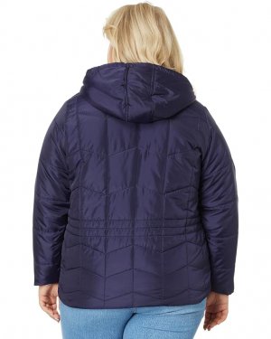 Пуховик Plus Size Zigzag Wave Cozy Faux Fur Lining Hooded Quilted Puffer U.S. Polo Assn.