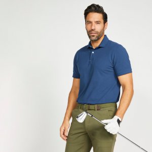 Рубашка-поло для гольфа с короткими рукавами Decathlon, синий INESIS