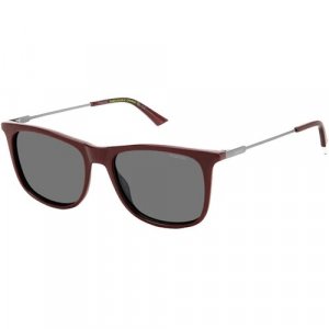 Солнцезащитные очки PLD 4145/S/X, черный, коричневый Polaroid. Цвет: коричневый/черный/красный
