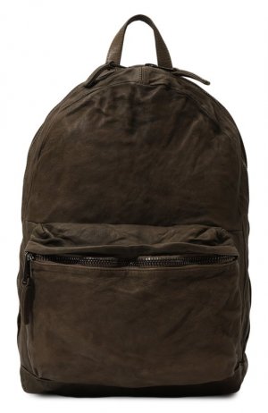 Кожаный рюкзак Giorgio Brato. Цвет: хаки