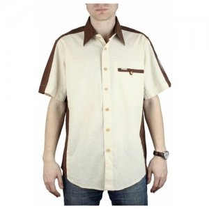 Рубашка мужская Casual Monograma K, рос.р-р: 54-56/XL Maestro. Цвет: бежевый