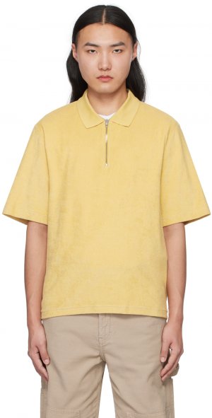 Желтая рубашка-поло свободного кроя Filippa K