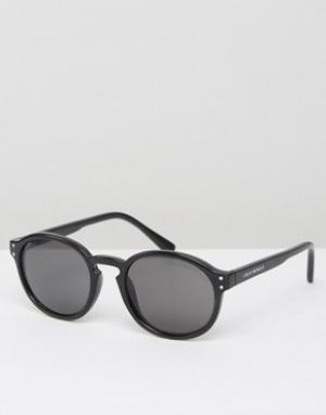 Черные круглые солнцезащитные очки Cheap Monday. Цвет: черный