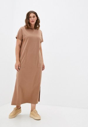 Платье Modress. Цвет: коричневый