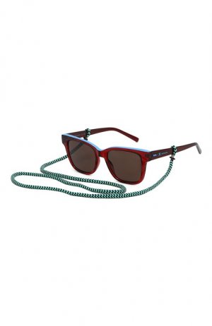 Солнцезащитные очки и цепочка M Missoni. Цвет: коричневый