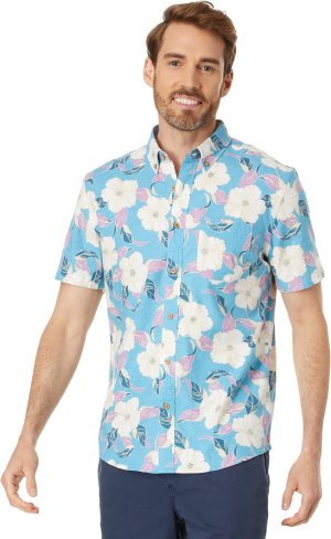 Рубашка с коротким рукавом , цвет Summer Sky Hawaiian Faherty