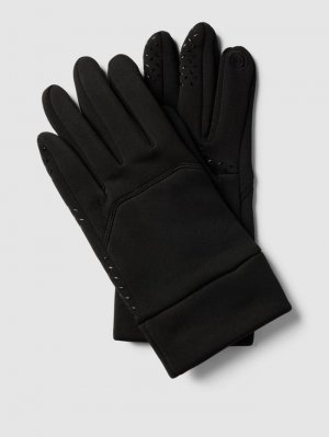 Сенсорные перчатки с отделкой декоративным камнем , черный EEM