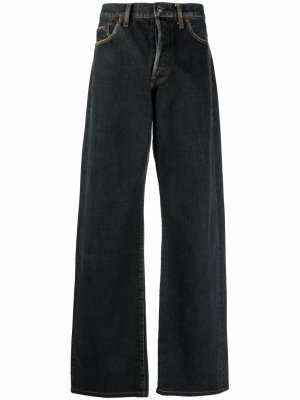 Широкие джинсы 2000-х годов Yohji Yamamoto Pre-Owned. Цвет: серый