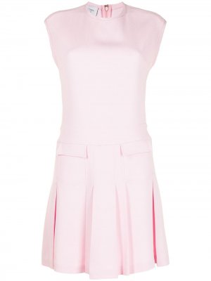 Платье мини с плиссированной юбкой Giambattista Valli. Цвет: розовый