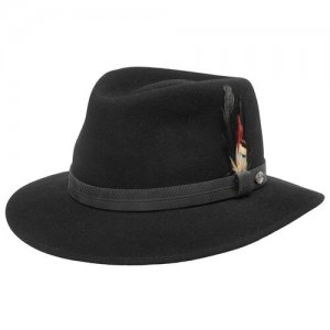 Шляпа , размер 57, черный Bailey. Цвет: черный