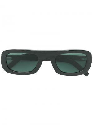 Солнцезащитные очки в квадратной оправе Delirious. Цвет: черный