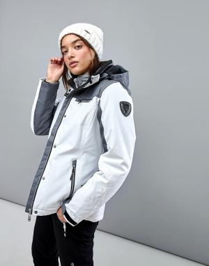 Лыжная куртка со съемным капюшоном -Белый Killtec