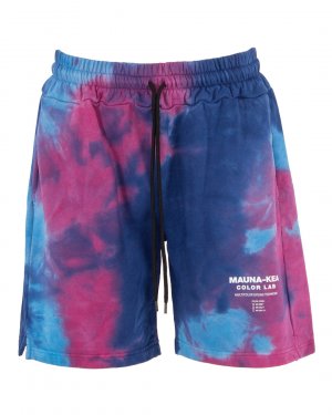 Хлопковые шорты Mauna-Kea. Цвет: синий+розовый+принт
