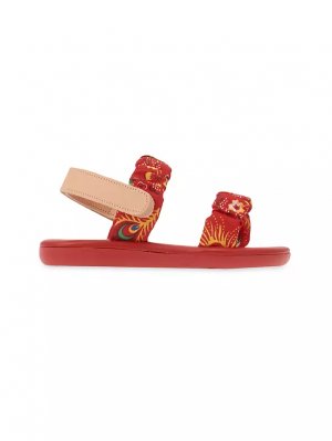 Мягкие сандалии Little Margarita для девочек и , красный Ancient Greek Sandals