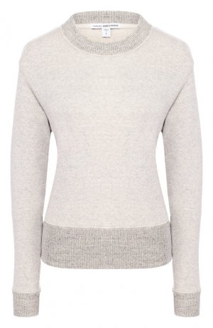 Хлопковый пуловер James Perse. Цвет: светло-бежевый