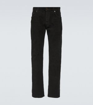 Прямые джинсы с низкой посадкой , черный Saint Laurent