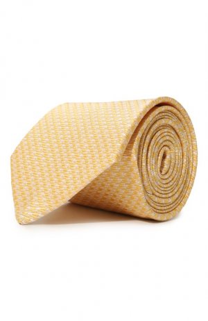 Шелковый галстук Sartorio. Цвет: жёлтый