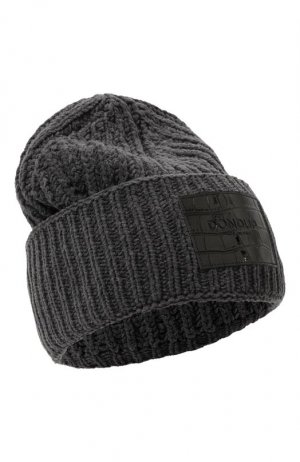 Хлопковая шапка Dondup. Цвет: серый