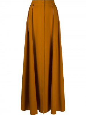 Пышная юбка со складками Maison Rabih Kayrouz. Цвет: желтый